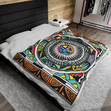Load image into Gallery viewer, Hopi Taawa Velveteen Plush Blanket